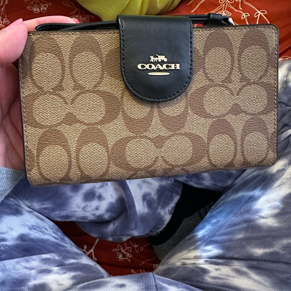 Coach Brown and Black Women's Wallet.
